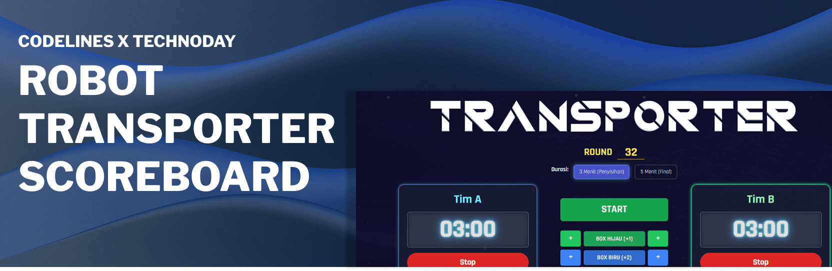 Robot Transporter Scoreboard